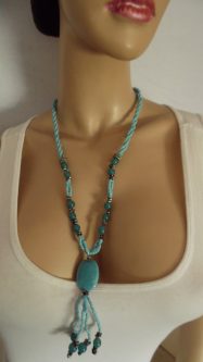 Necklace turquoise Türkis Schmuck Tibet Silber Kette Türkis Anhänger