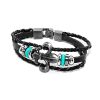 Lederhalsband Totenkopf, Lederkette Skull,leather chain Skull,chaîne en cuir Skull – Bild 8