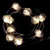 Weiße Muschel LED Lichterkette,Luces de Navidad LED de concha blanca,White seashell LED Christmas lights,Lumières de Noël à DEL coquillage blanc – Bild 3