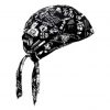 skull Bandana, Kopftuch mit Totenköpfen, Bandana Headscarf with Skulls,Pañuelo pañuelo Con Calaveras,Foulard Bandana Avec des crânes – Bild 3