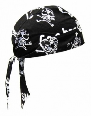 Bandana Headscarf with Skulls,Pañuelo pañuelo Bandana Kopftuch mit Totenköpfen 