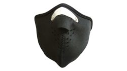Motorrad Neopren Maske Schwarz, Biker Mask only black, mit Staubfilter, Mundschutz, Atemschutz, Atemfilter