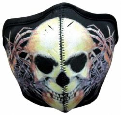 Motorrad Neopren Maske Skull, Biker Mask Skull, mit Staubfilter, Mundschutz, Atemschutz – Bild 2