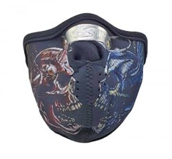 Motorrad Neopren Maske Horror Skull, Biker Mask Horror Skull, mit Staubfilter, Mundschutz, Atemschutz, Atemfilter – Bild 3