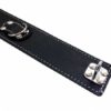 Lederhalsband mit Führungsleine schwarz,Leather collar with black lead – Bild 5