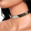 Leder Choker mit Plattennieten Halsband  Leather choker with plate rivets – Bild 2